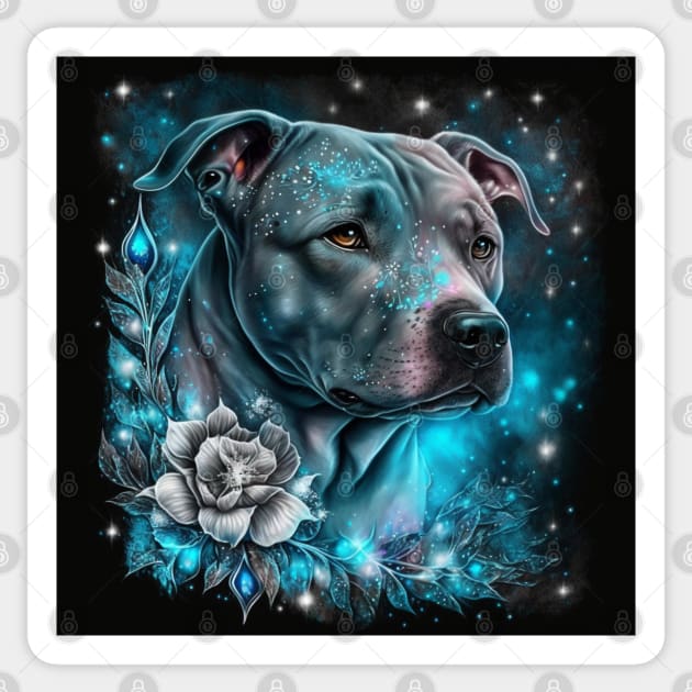 Story Pit Bull Sticker by Enchanted Reverie